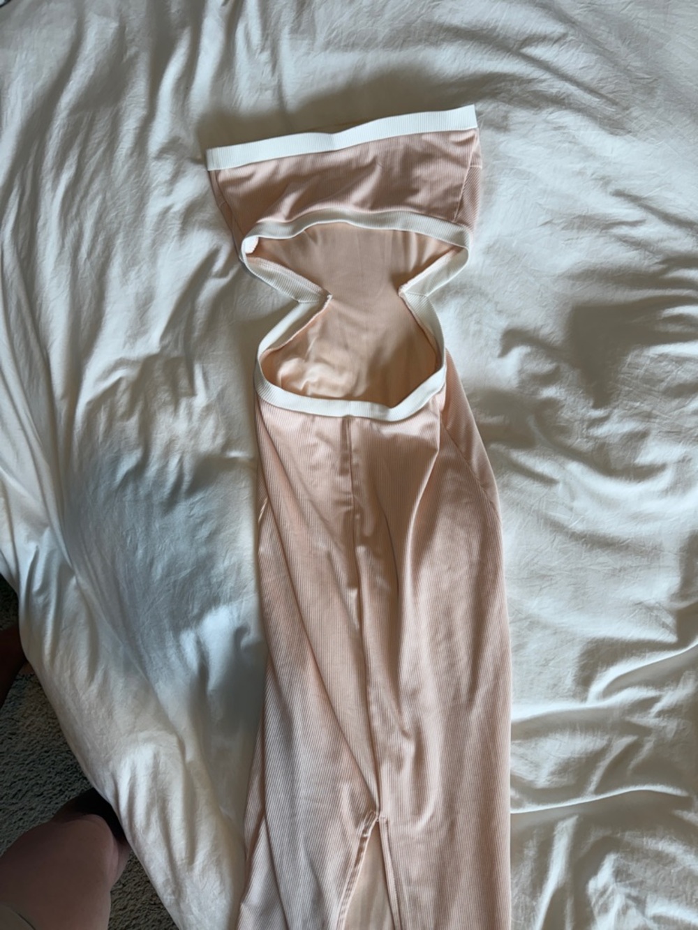 Princess Polly Strapless Cut-Out Maxi Dress – Blush Pink – Size 0 - Picture 6 of 9